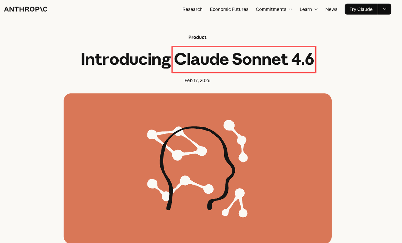 Anthropic's release of Claude Sonnet 4.6, a key update in claude vs chatgpt for coding.