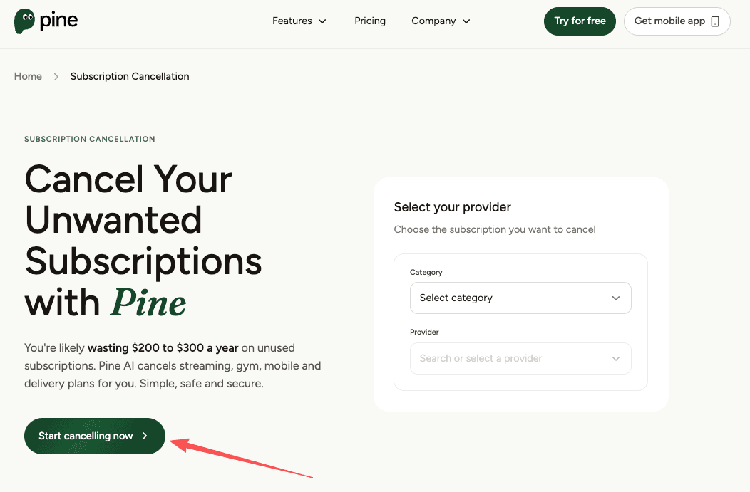 If you finally figured out what is probiller and want to stop the subscription, third-party apps like Pine AI can help you.