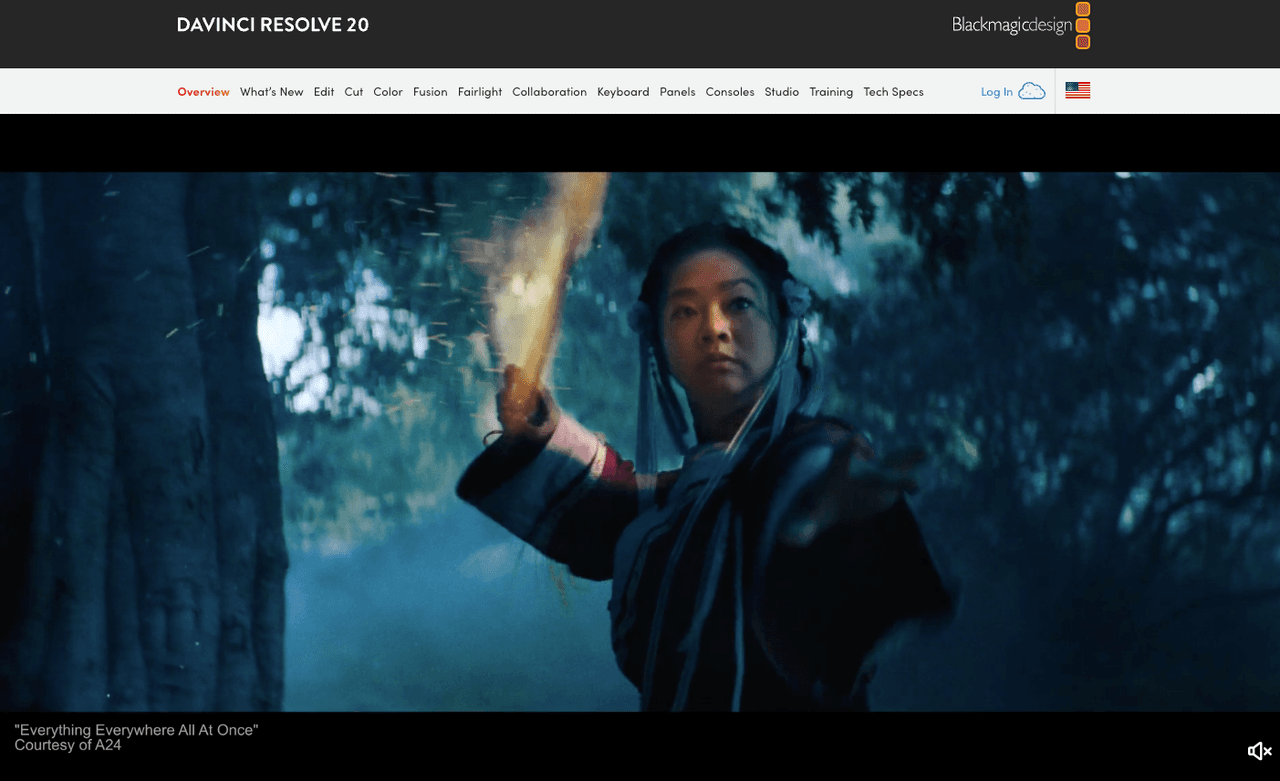 DaVinci Resolve 20 website, one of the most powerful CapCut Pro alternatives for video editing.