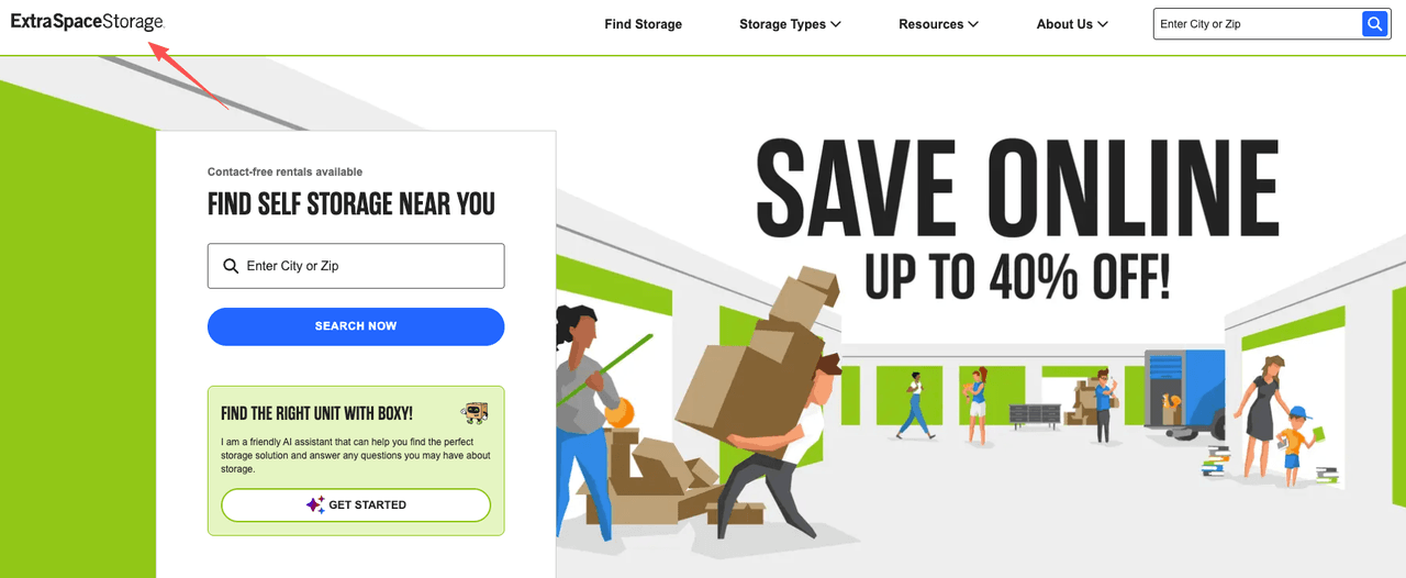 Visit the homepage to find units and learn about the extra space storage cancellation policy before booking your unit.