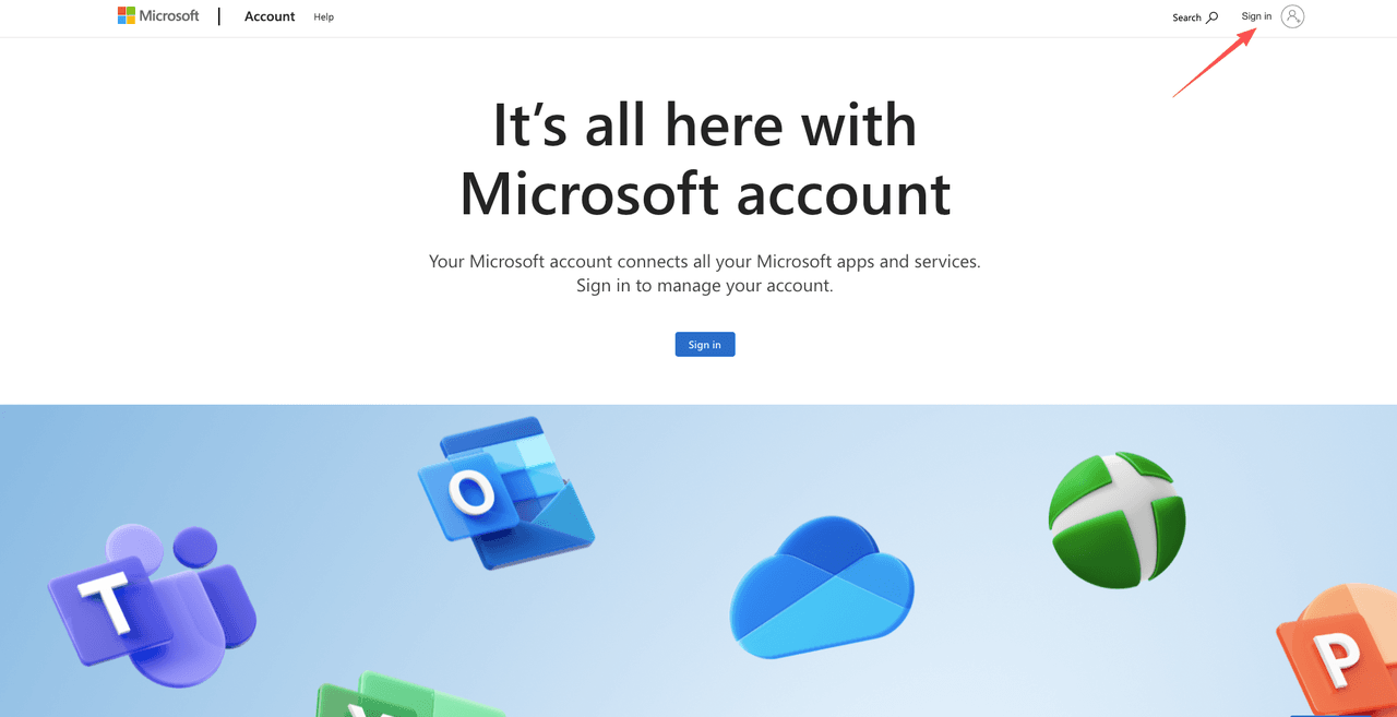Click the top right sign in button to proceed with how to cancel Xbox Game Pass on PC.