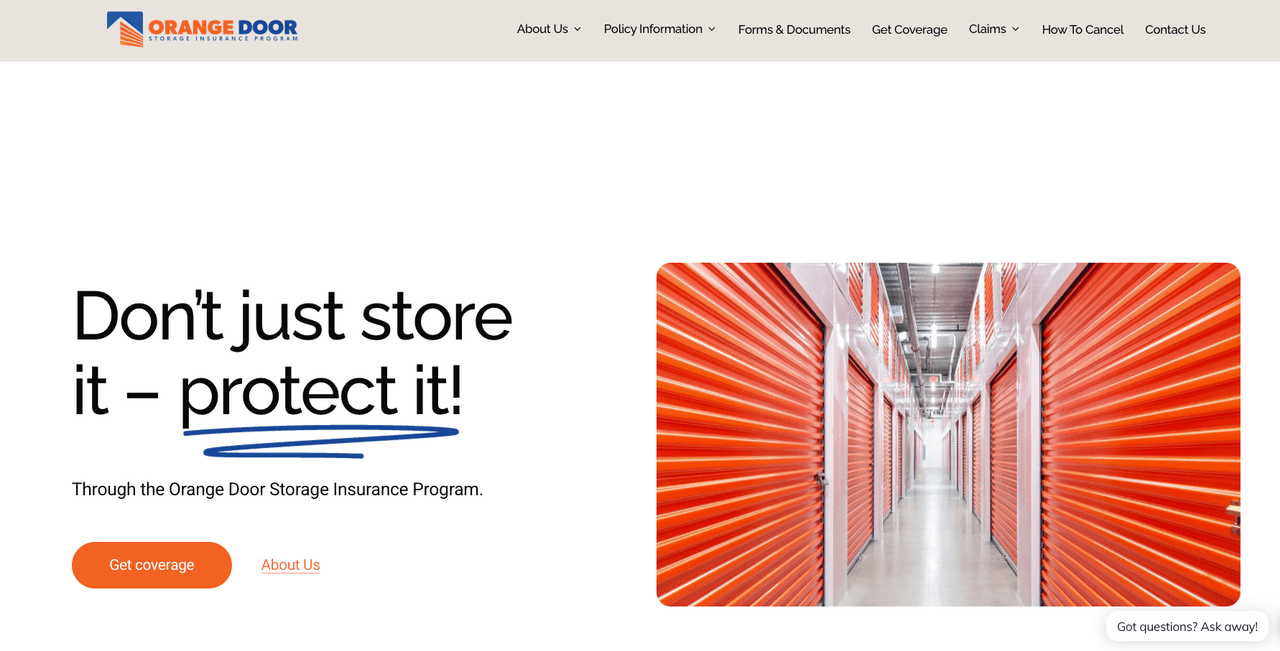 The Orange Door website, which is essential to understand when reviewing the public storage refund policy for lost items.