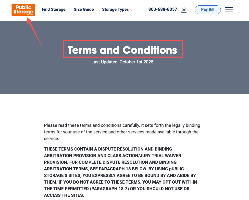 Check the official terms and conditions before requesting a public storage move out refund.